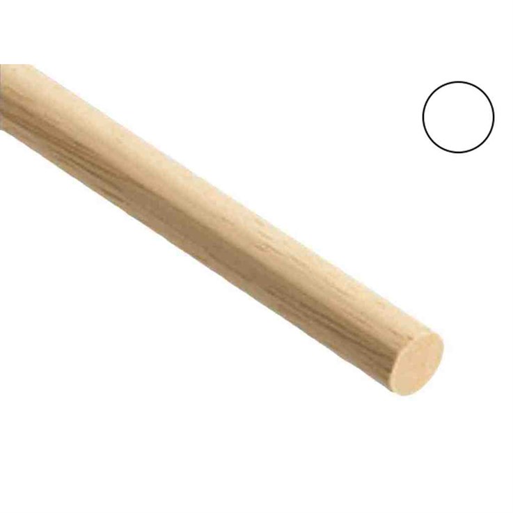 Light Hardwood Dowel 25mm x 2.4M RTM827